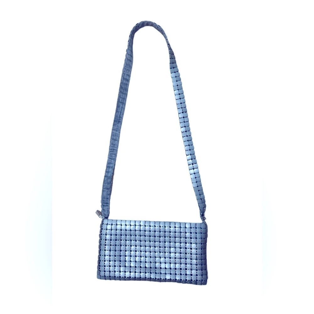 80s metal vintage cross bag purse